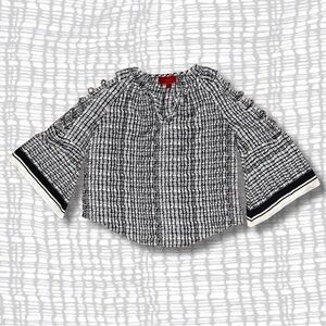 Jennifer Lopez Black and White Women's Blouse